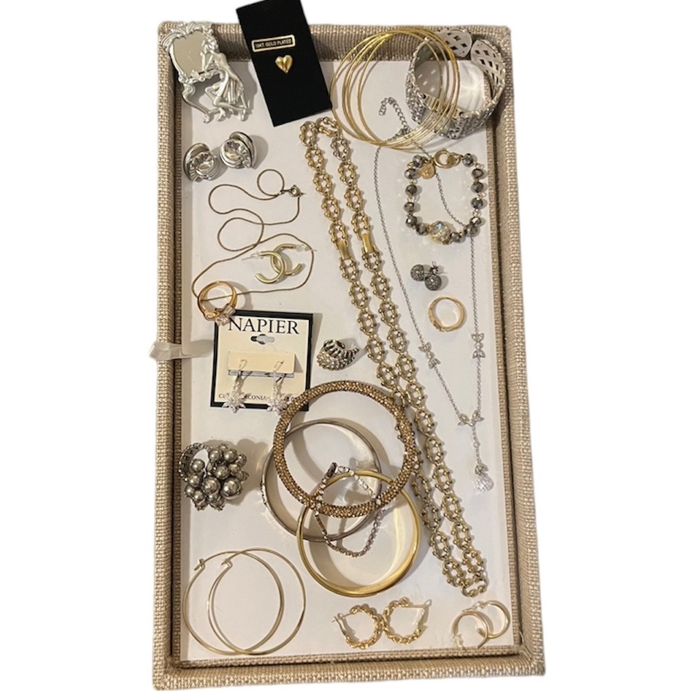 Vtg Mod Jewelry Lot~ Lilly Pulitzer Monet Napier 18K gold 925 sterling silver ++